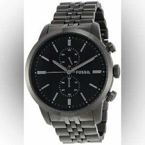 Fossil Men FS4786 Townsman Round Dial Stainless Gunmetal Band Watch